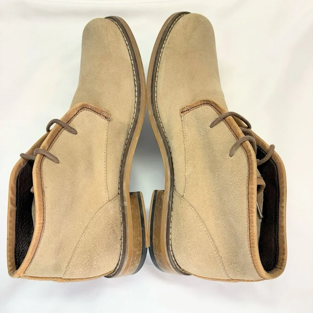 Wolverine 1883 Chukka‎ Boots Mens Size 7.5 Beige Light Brown Suede Leather